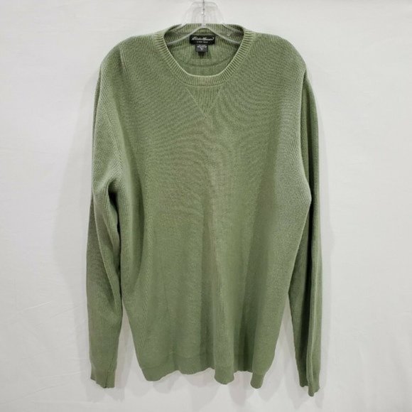 Eddie Bauer Hong Kong light green olive sweater - Picture 2 of 8